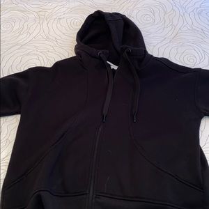 Black zip up hoodie